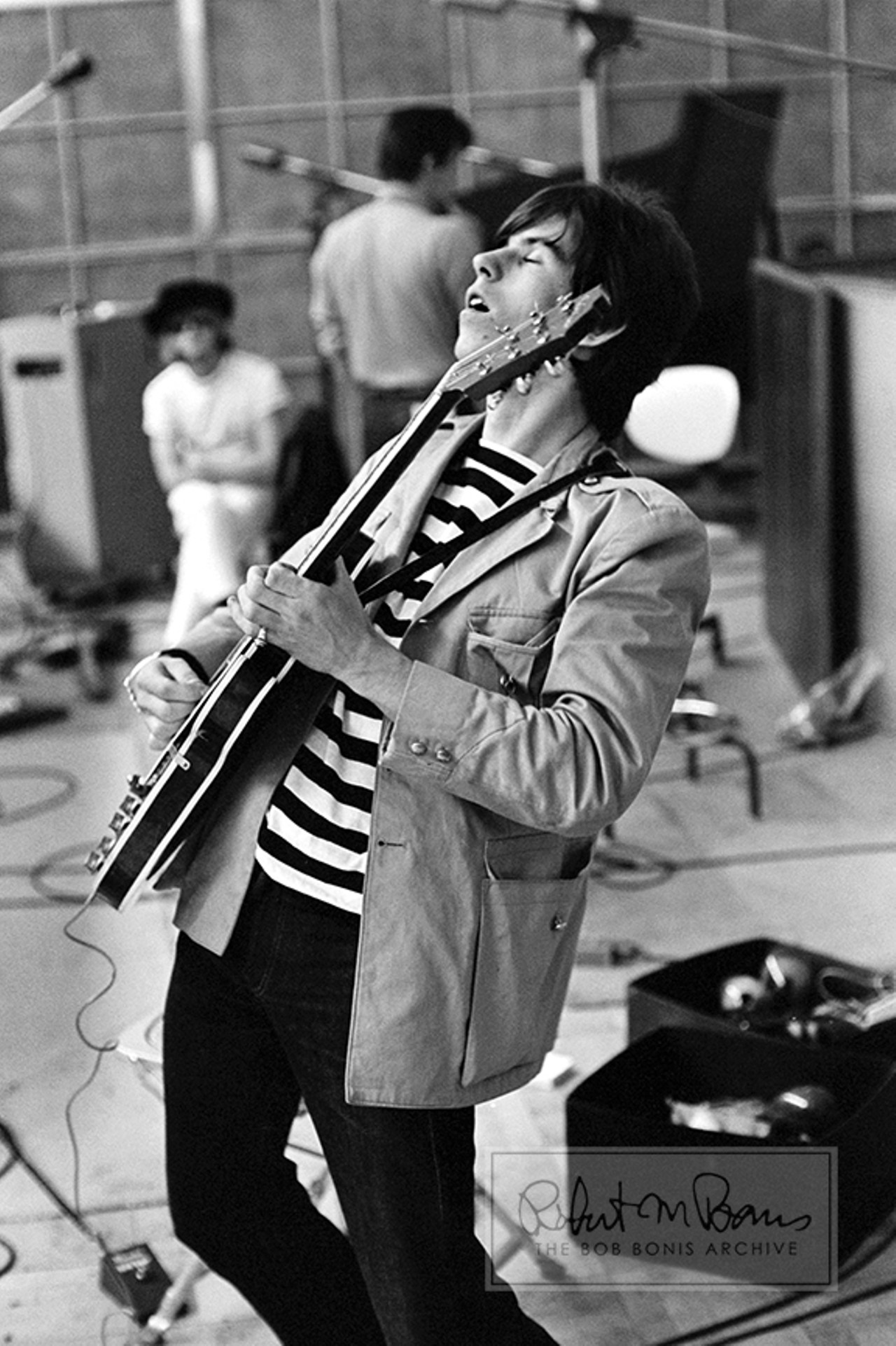 Keith Richards, Brian Jones, Ian Stewart, RCA Studios, Hollywood, California, September 1965 #1