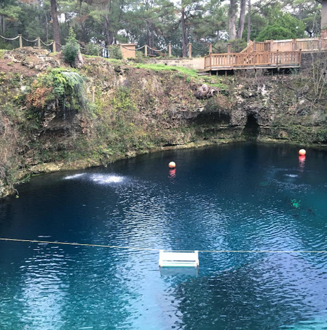 Blue Grotto Dive Resort 
3852 NE 17nd2 Court, Willistonabout two hours away
Photo via aaronswicker/Instagram