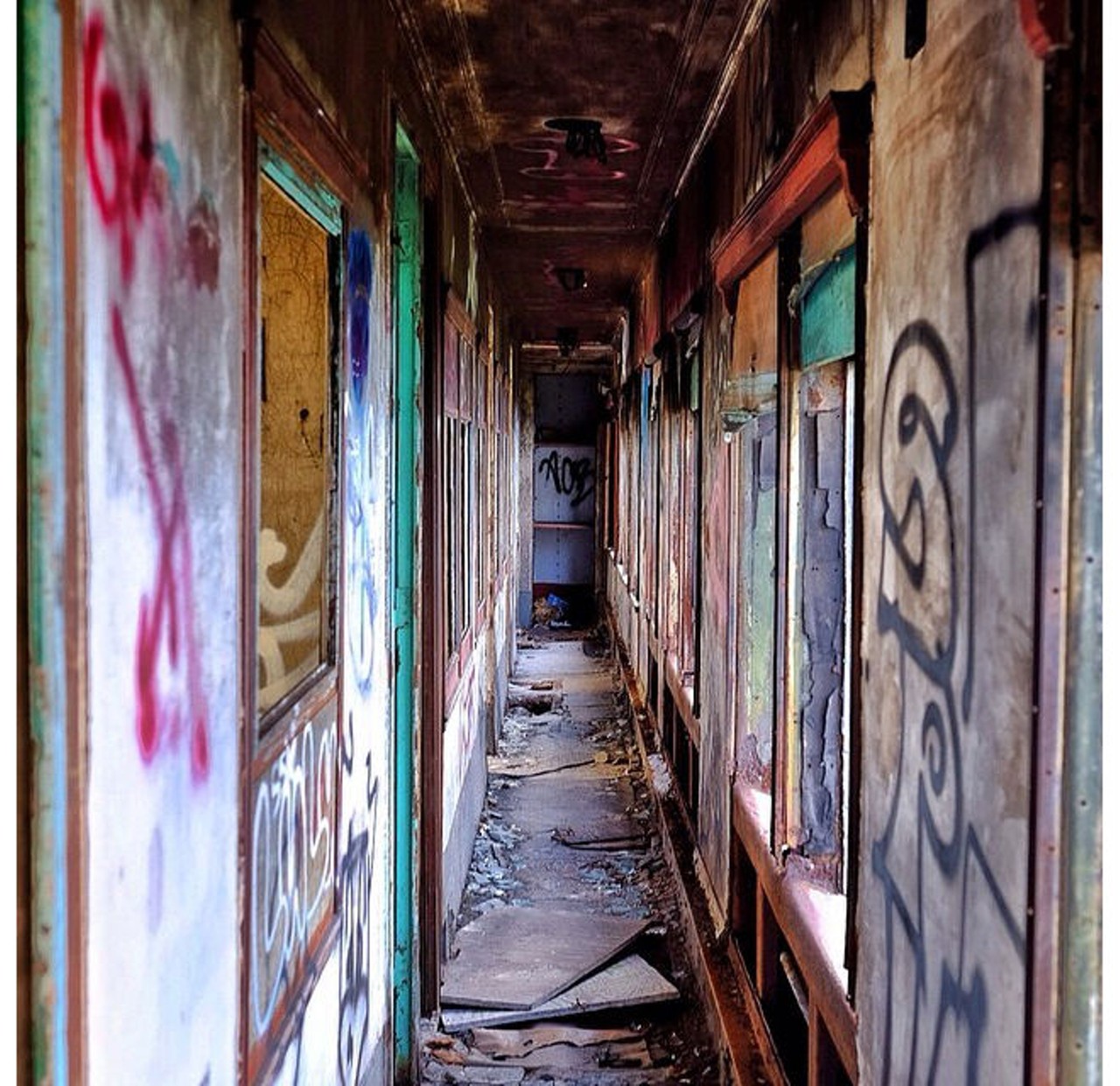 Abandoned train in an unknown locationInstagram: michaellangeloo_