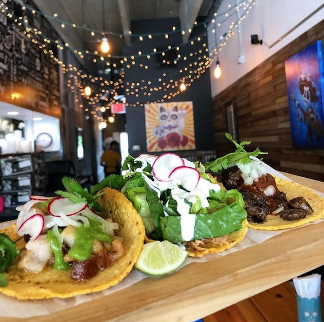 Black Rooster Taqueria
1323 N. Mills Ave. | 407-601-0994
Tacos are carefully constructed and delicious. Settle down with a chicken tinga taco, wrapped in a hot and fresh housemade corn tortilla, or try the achiote bowl if you're super hungry.
Photo via blkroostertaco/Instagram