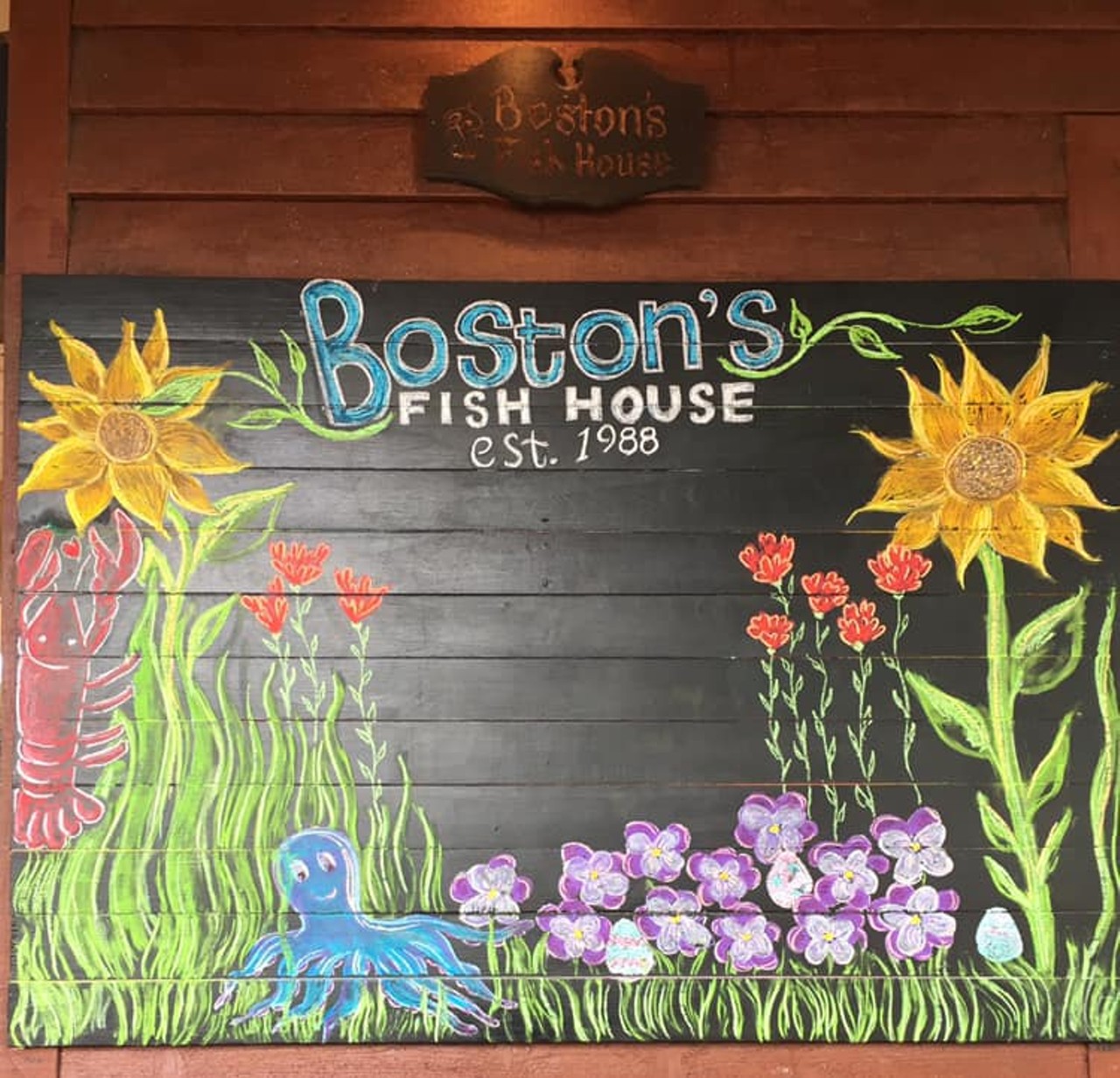 Boston Fish House 
6860 Aloma Ave., Winter Park, FL 32792, 407-678-2107
Boston Fish House opened its doors in February of 1988. They are known for their New England Style seafood.  
Photo via Boston Fish House/Facebook