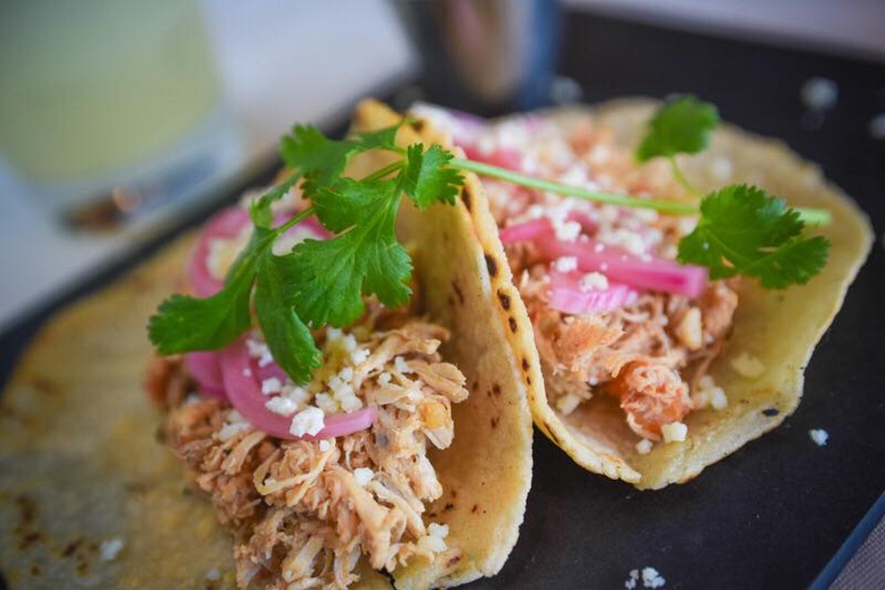 Cinco Tacos & Tequila
140 Orlando Avenue, Winter Park | (407) 725-7100
The restaurant offers Cali-Mex options such as tableside guacamole, adobo fried chicken, pizza-stand nachos and fajita chimichanga samosas and a variety of signature drinks.
Photo via Cinco Tacos