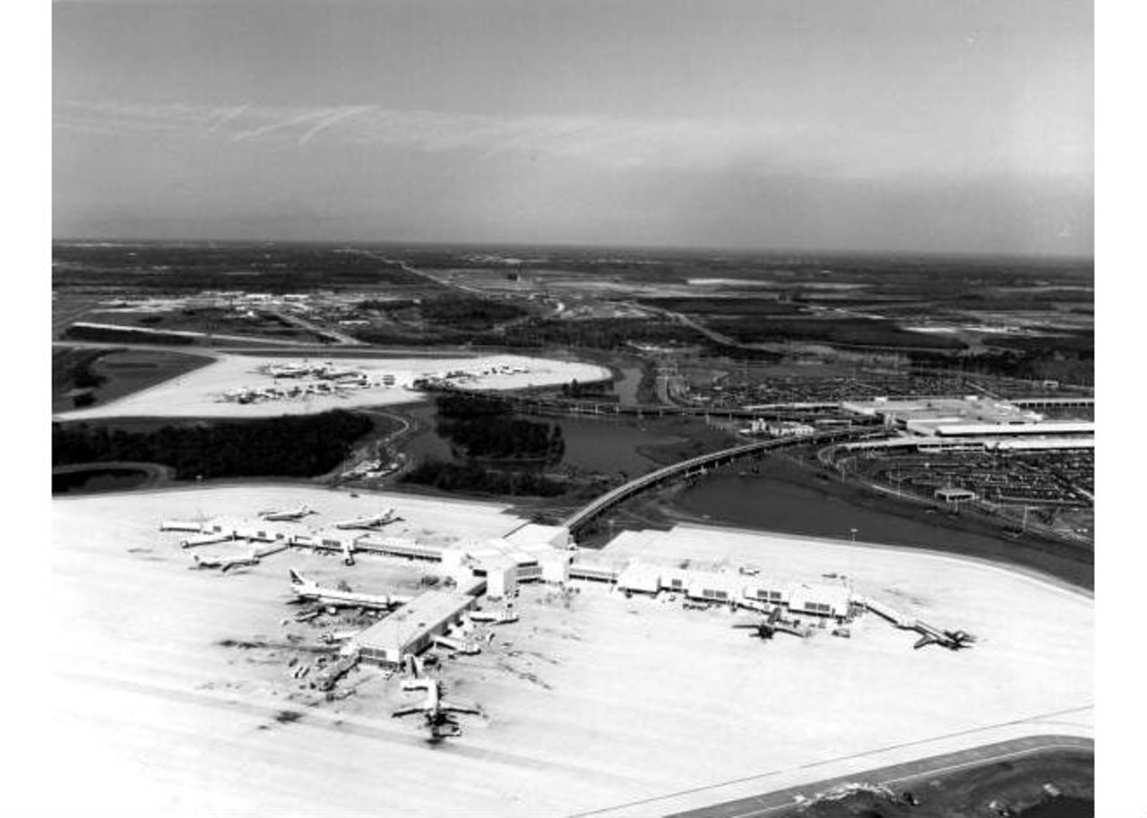 Aerial view of the Orlando International Airport