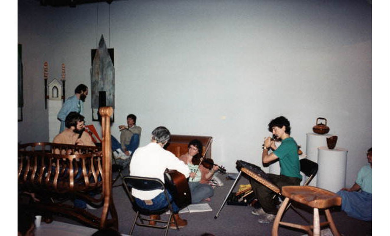 Musicians practicing at the Pine Castle Center for the Arts, a folk art center located in unincorporated Orange County.