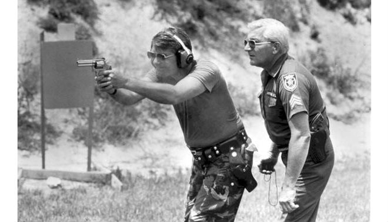 Gov. Bob Graham during one of his "workdays" with Orange County Sheriff's Office. When he was governor, Graham spent 100 days experiencing the lives of Floridians by working with them at their jobs.