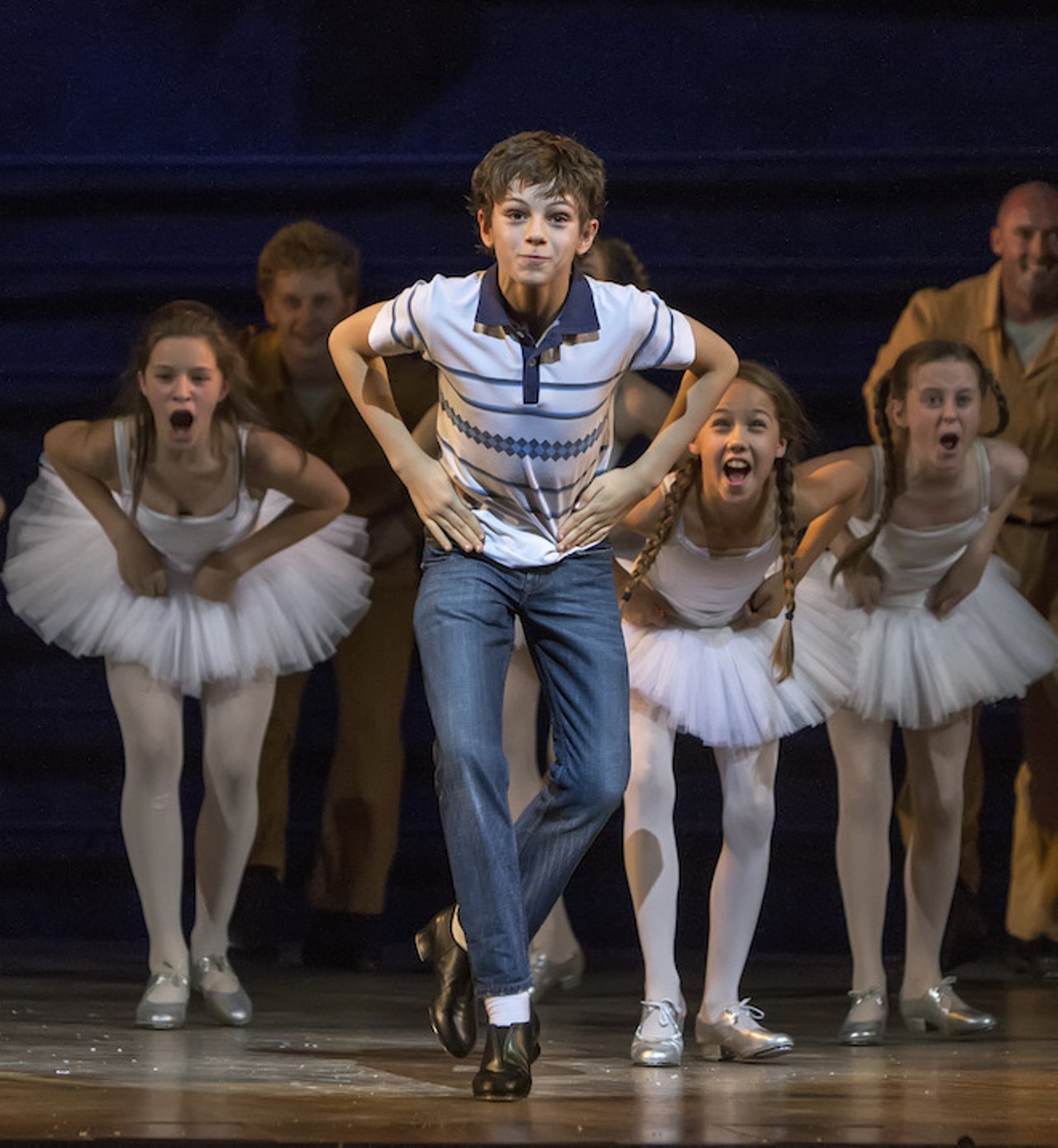 Billy Elliot the Musical Live at the Victoria Palace Theatre - Photographer Adam Sorenson
Mandatory credit
Elliot Hanna and the Ballet girls