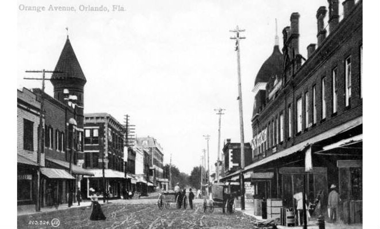 Looking down Orange Avenue