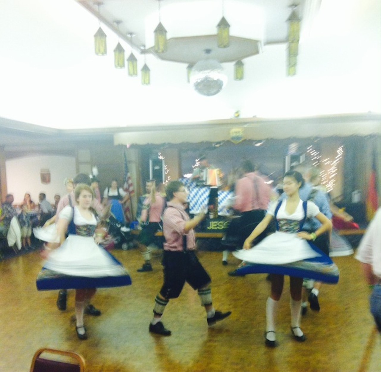 Dancing at the German American Society of Central Florida's Oktoberfest