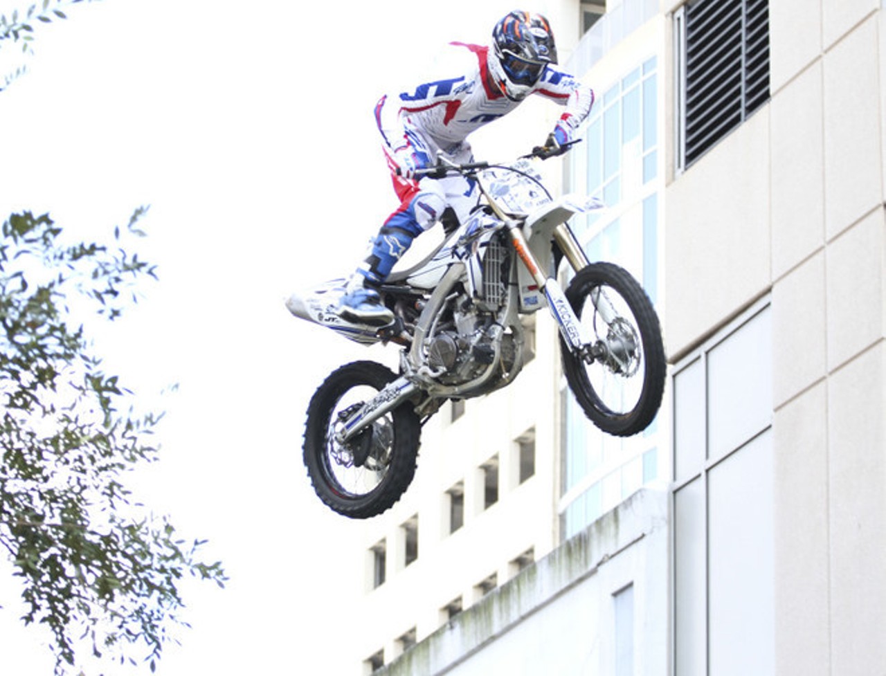 Motocross block party at Wall Street Plaza. See tons more pics here!