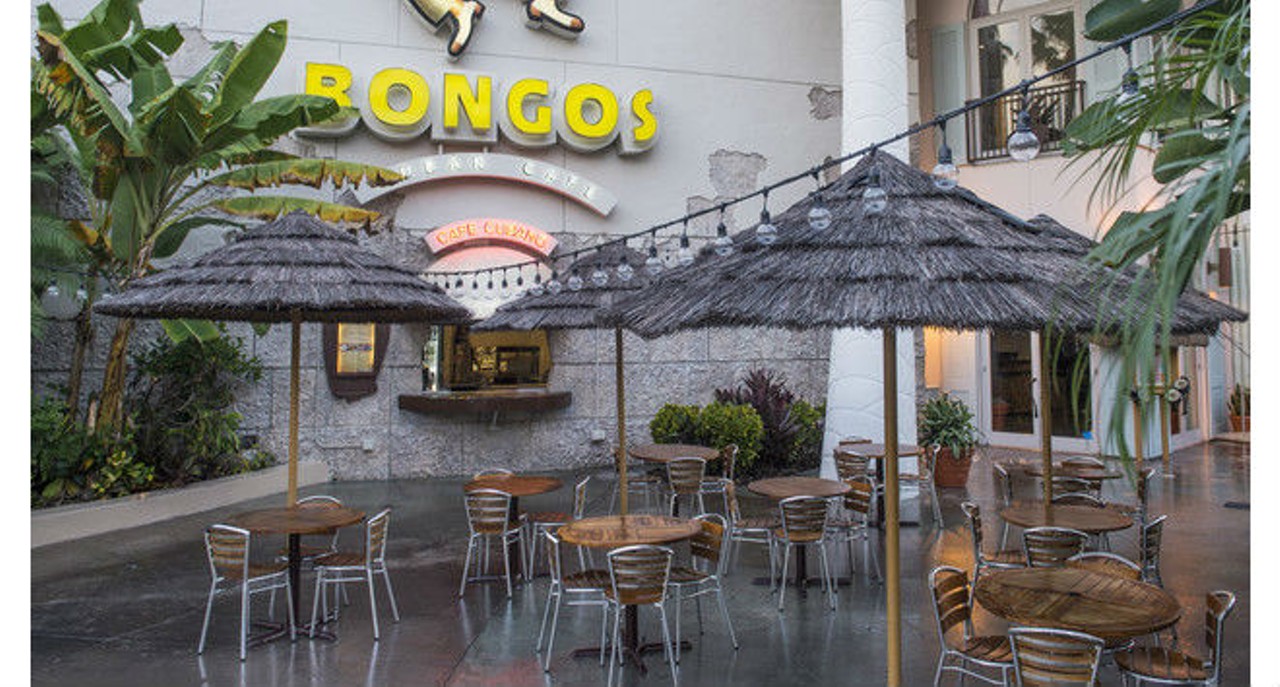 Bongos ExpressLocated in Downtown Disney Try a beef or chicken empanada for $4, or some breaded stuffed potatoes with beef or ham croquettes for $2
