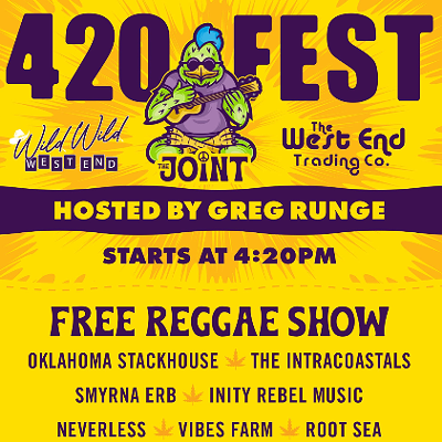 420 Fest: Oklahoma Stackhouse, The Intracoastals, Smyrna Erb, Inity Rebel Music, Neverless, Vibes Farm