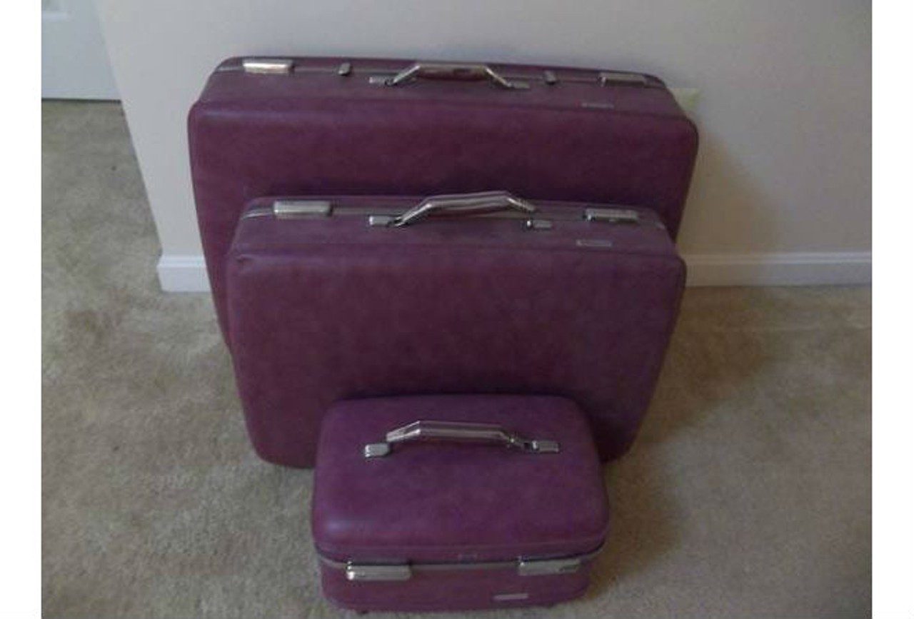 Vintage Purple American Tourister Luggage - $85 (Clermont)