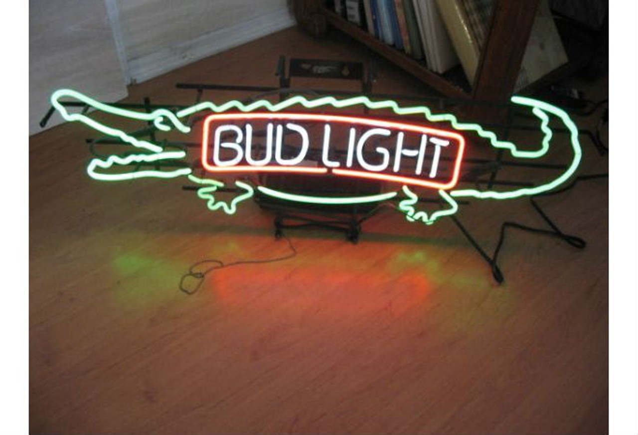 Sign - Neon Sign - Bud Light - Gator - LARGE - AT20/2 - $295 - $295 (Orlando)