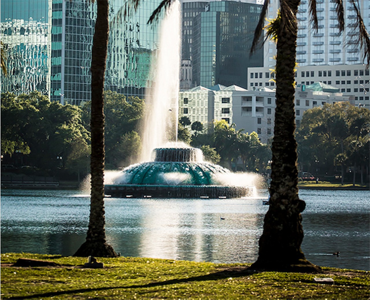 Sinkhole hiding under Lake Eola
Orlando's beloved Lake Eola started out as a sinkhole. It&#146;s deepest point is 80 feet. The fountain couldn&#146;t be placed directly in the center of the lake due to the sinkhole.
Photo by Rob Bartlett