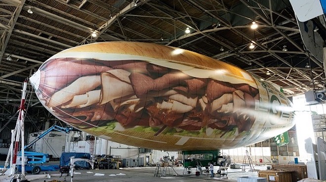 A giant sandwich is going to fly over Orlando