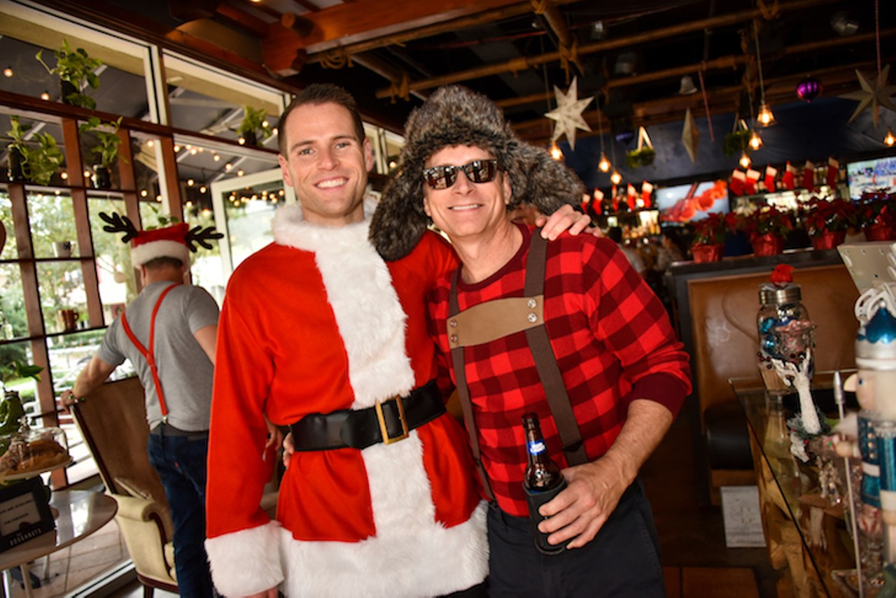 All the tipsy Santas from last weekend's SantaCon pub crawl in Thornton Park