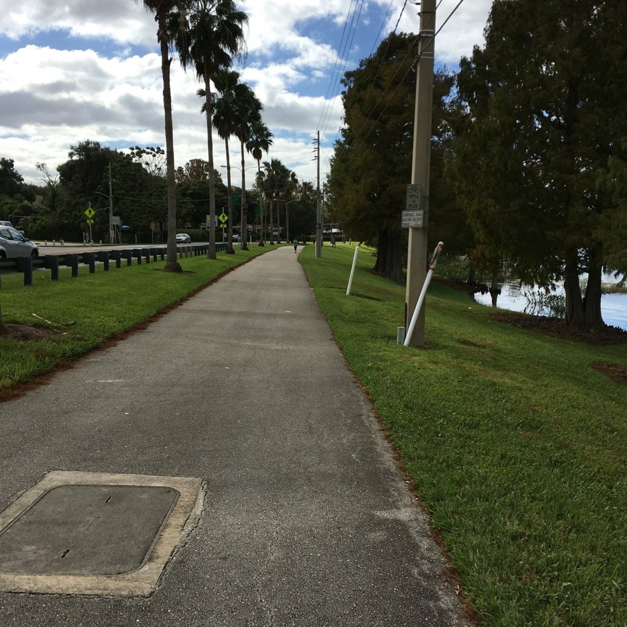 Lake Underhill Path
The Lake Underhill bike path stretches for 2.5 miles and links through four parks: Lake Underhill Park, Orlando Festival Park, Col, Joe Kittinger Park and Park of the Americas. Health buffs also have the option of using the fitness stations scattered throughout the path.
Photo via Tracy E / Yelp