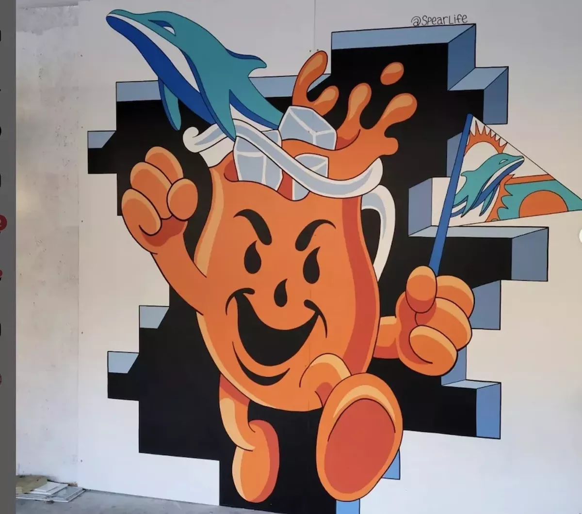 Image: Best Drinking of the Kool-Aid: Andrew Spear &lsquo;Kool-Aid Man&rsquo; mural at The Hideaway