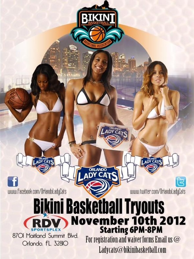 Bikini Basketball Association holds tryouts for the Orlando LadyCats