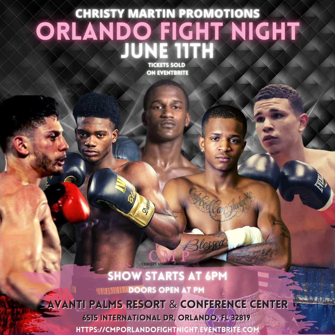 Hall of Famer Christy Martin Promotions Presents: Orlando Fight Night II