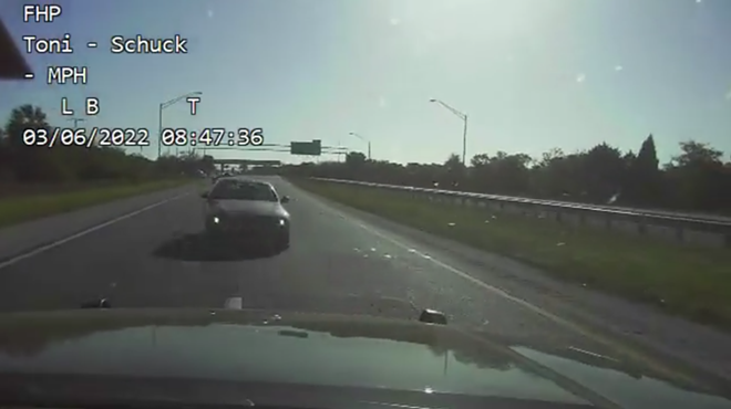Dashcam video shows Florida Highway Patrol trooper stopping alleged drunk driver from reaching foot race on Sarasota's Skyway Bridge