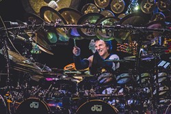 Drummed out: Terry Bozzio at the Plaza Live (photo by James Dechert)