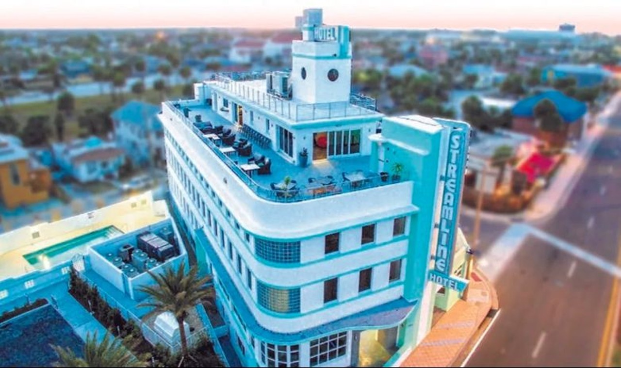 Streamline Hotel  
140 S. Atlantic Ave., Daytona Beach
A 44-room restored yet historically accurate boutique hotel with a saltwater pool and rooftop bar. Don&#146;t miss the vintage stock car racing memorabilia.
Photo via Streamline Hotel