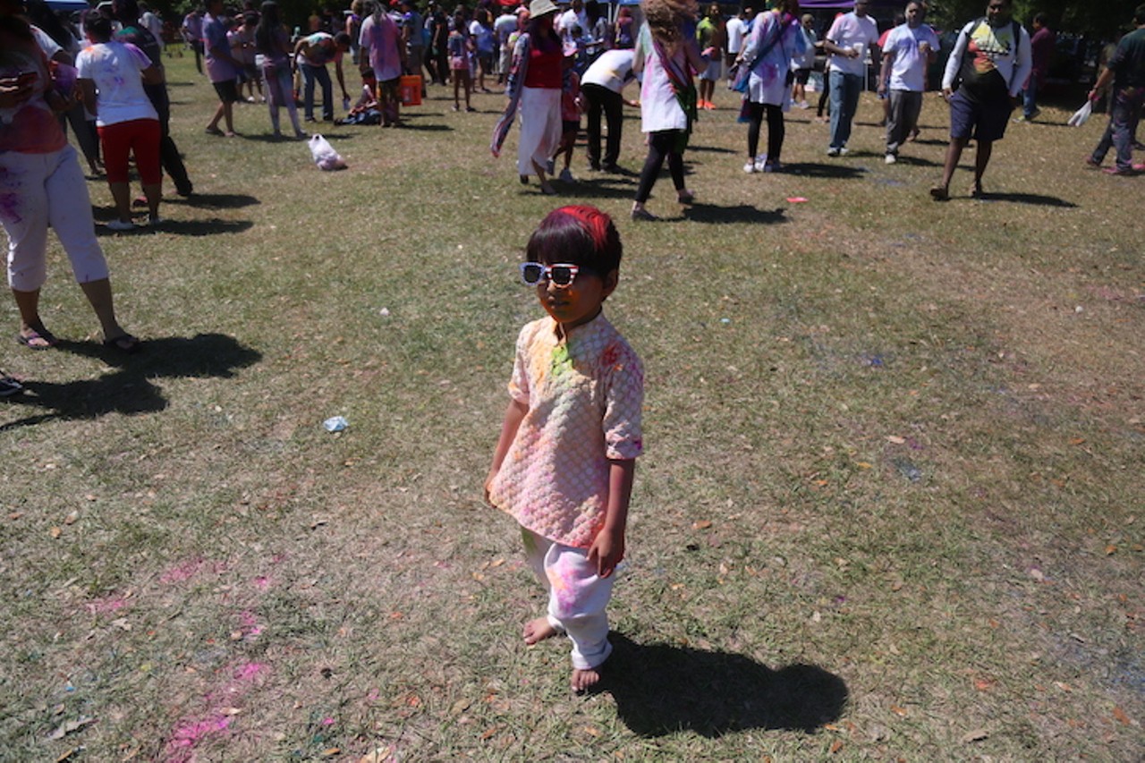 Everyone we saw at the colorful Orlando Holi Festival at Bill Frederick Park last weekend