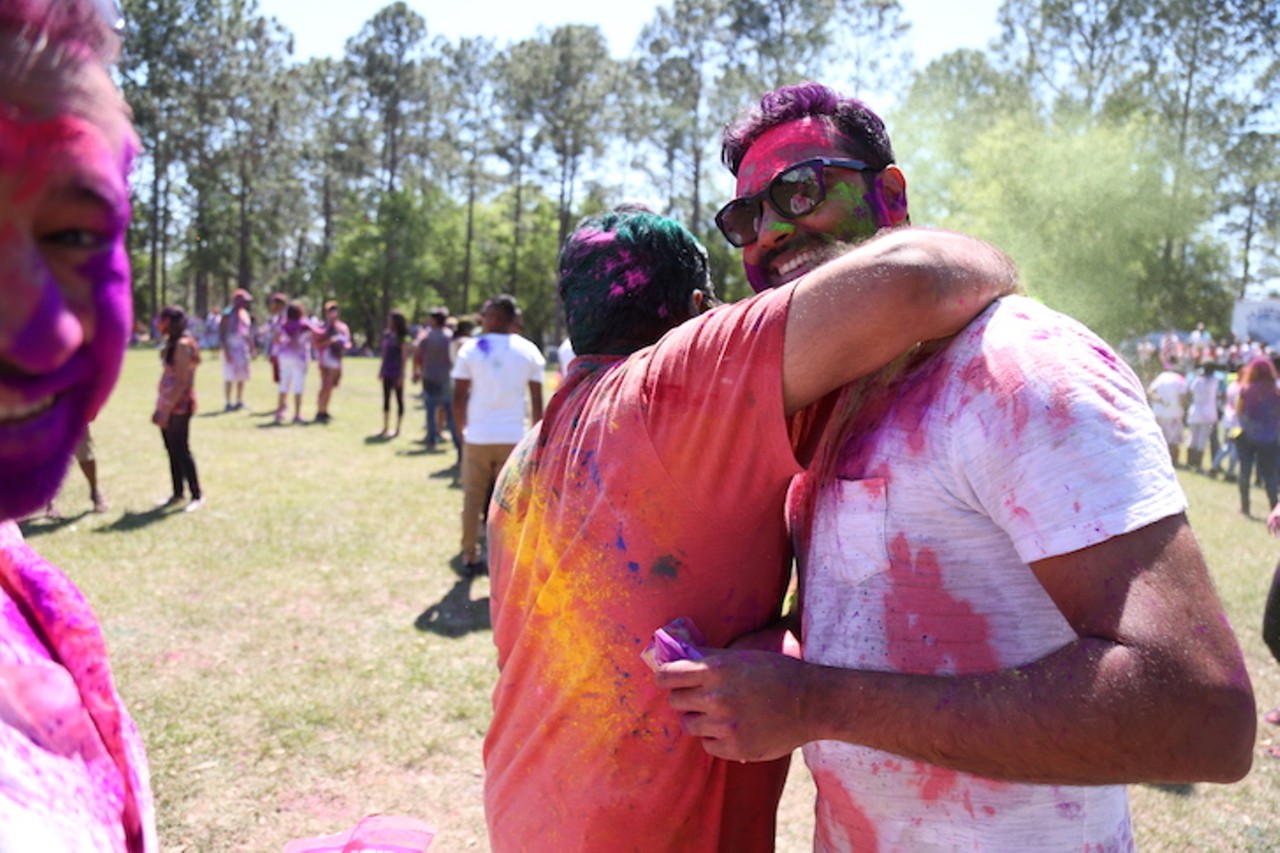 Everyone we saw at the colorful Orlando Holi Festival at Bill Frederick Park last weekend