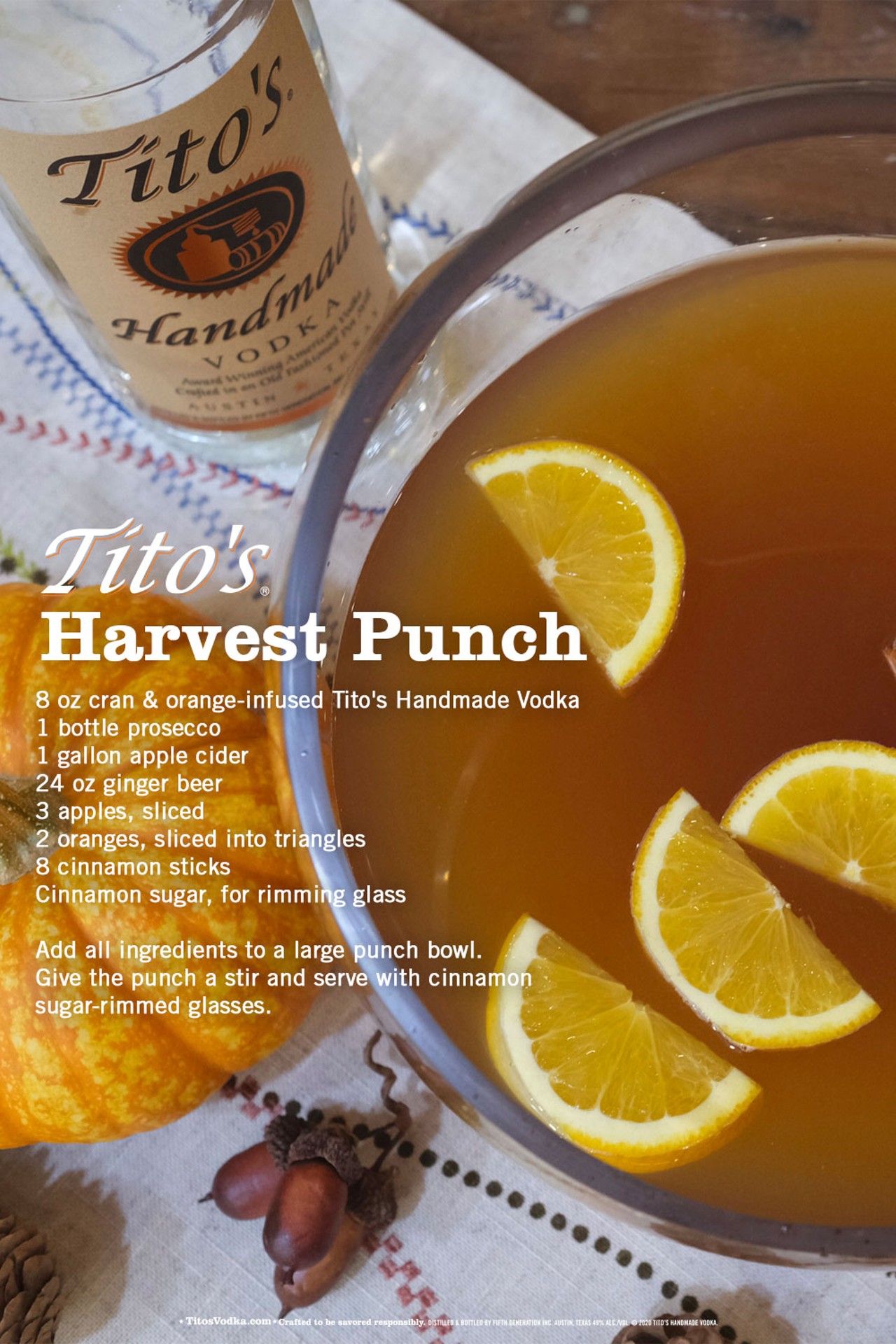 Fall in Love with These Cocktails from Tito's Handmade Vodka