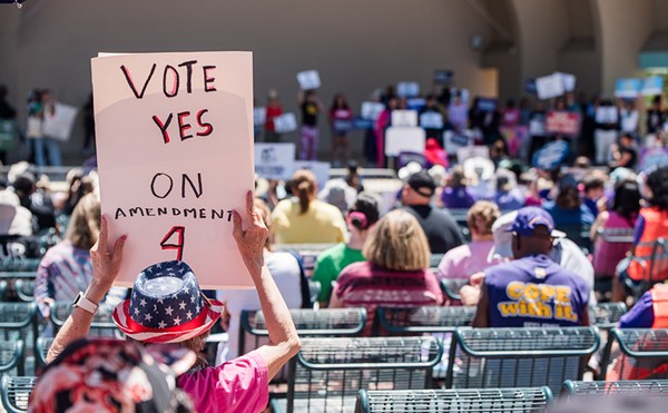 The Yes on 4 rally and March at Lake Eola Park