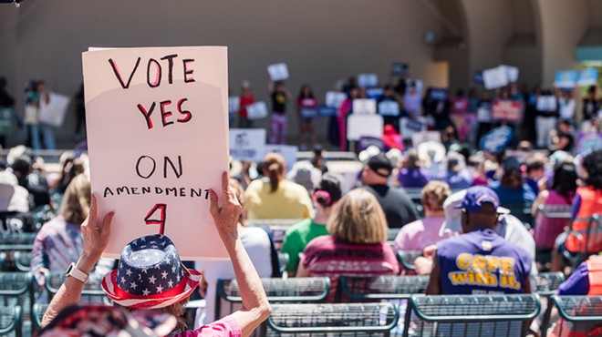 The Yes on 4 rally and March at Lake Eola Park