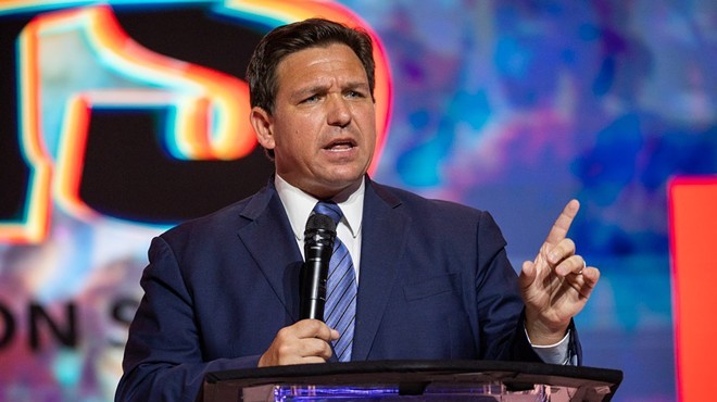 DeSantis at Turning Point USA's Student Action Summit in July 2022.