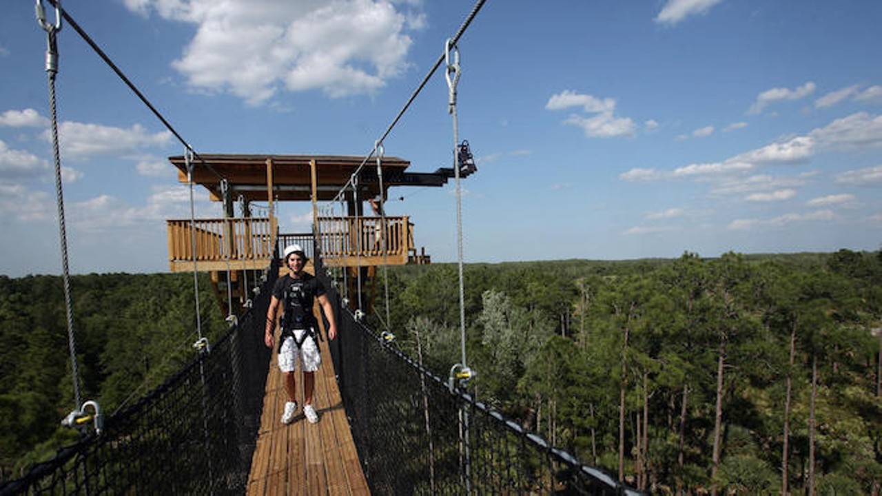 Forever Florida4755 N. Kenansville Road, St. Cloud, 407-957-9794, foreverflorida.comEco-safaris of a 4,700-acre Florida nature preserve by horseback, open-air coach or zipline offer views of a traditional Cracker-style ranch, gators, black bears and other wildlife. Overnight horseback tours available.Photo via Orlando Sentinel
