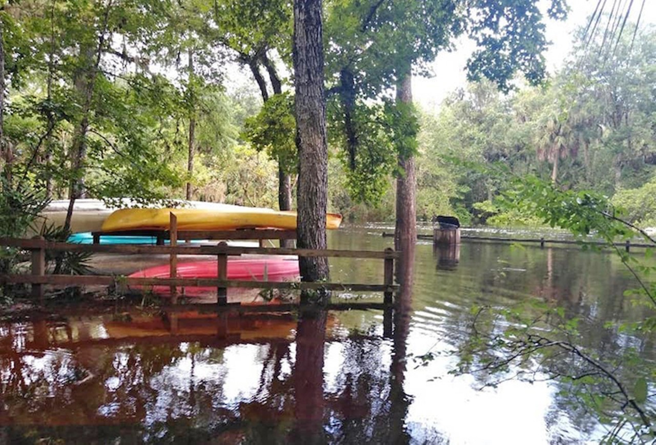 Hillsborough River State Park  
15402 US 301 N., Thonotosassa, 813-987-6771 or 941-256-6689
Distance from Orlando: 1 hour 20 minutes
This state park&#146;s Class 2 rapids are perfect for those seeking a little thrill along with their camping trip. You can also take a guided tour of Fort Foster, the only standing replica of a Second Seminole War fort in the United States.
Photo via Hillsborough River State Park/Facebook