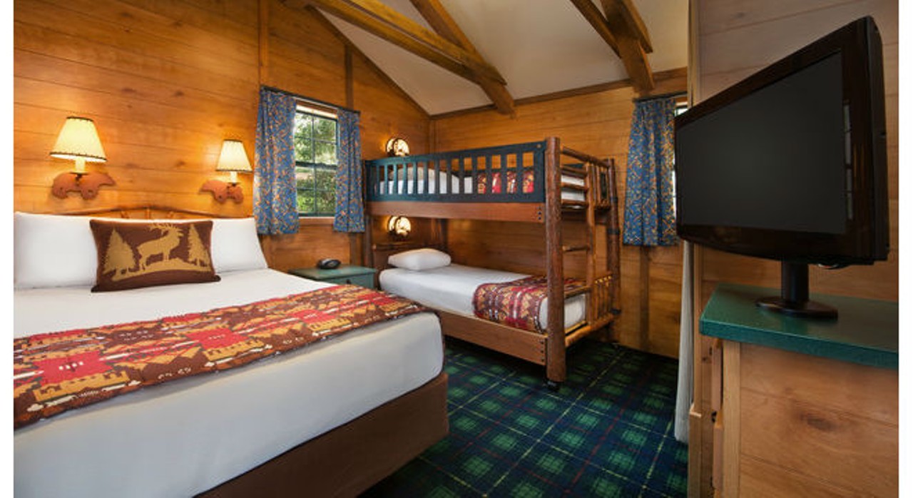  The Cabins at Disney's Fort Wilderness Resort
(407) 824-2837
4510 North Fort Wilderness Trail, Lake Buena Vista
Dibs on top bunk!