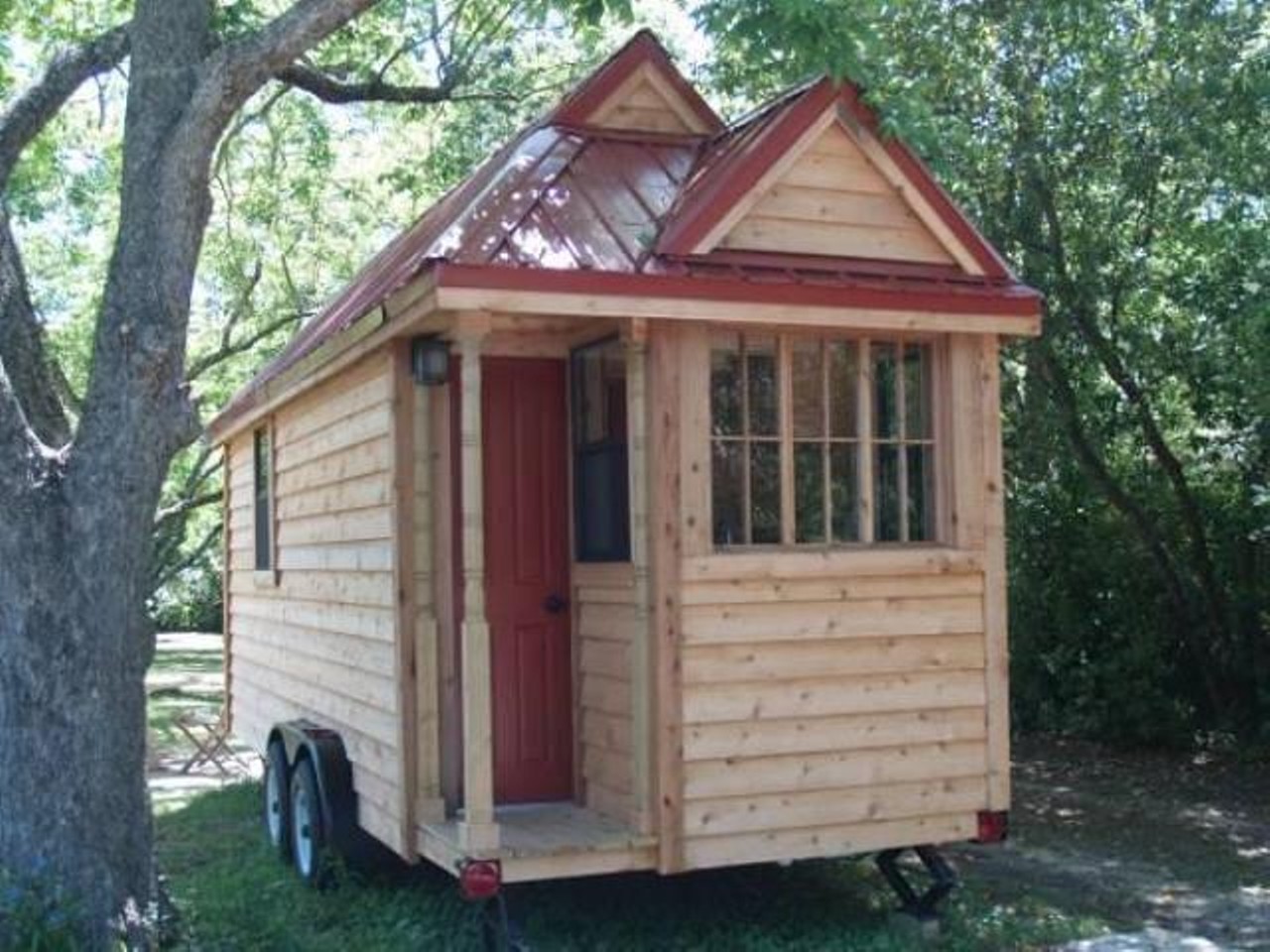 Tumbleweed Cypress 20
Price: $44000
Size: 144 sq ft 
This tiny house is a mini palace&#150; it's fully insulated, has double-paned windows and comes with a 40 gallon water tank.