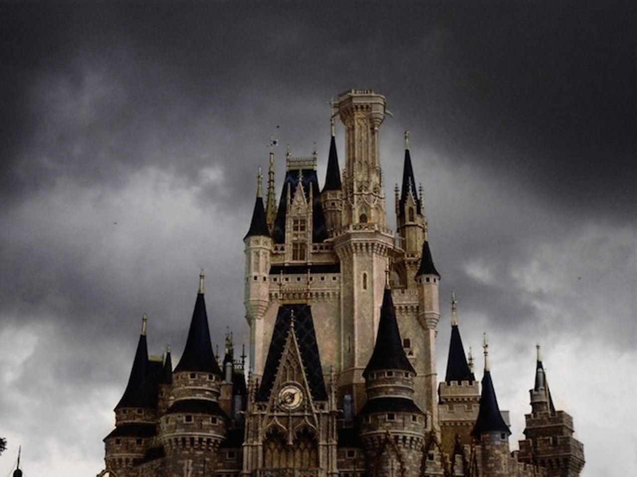 A closer view of Cinderella's Castle