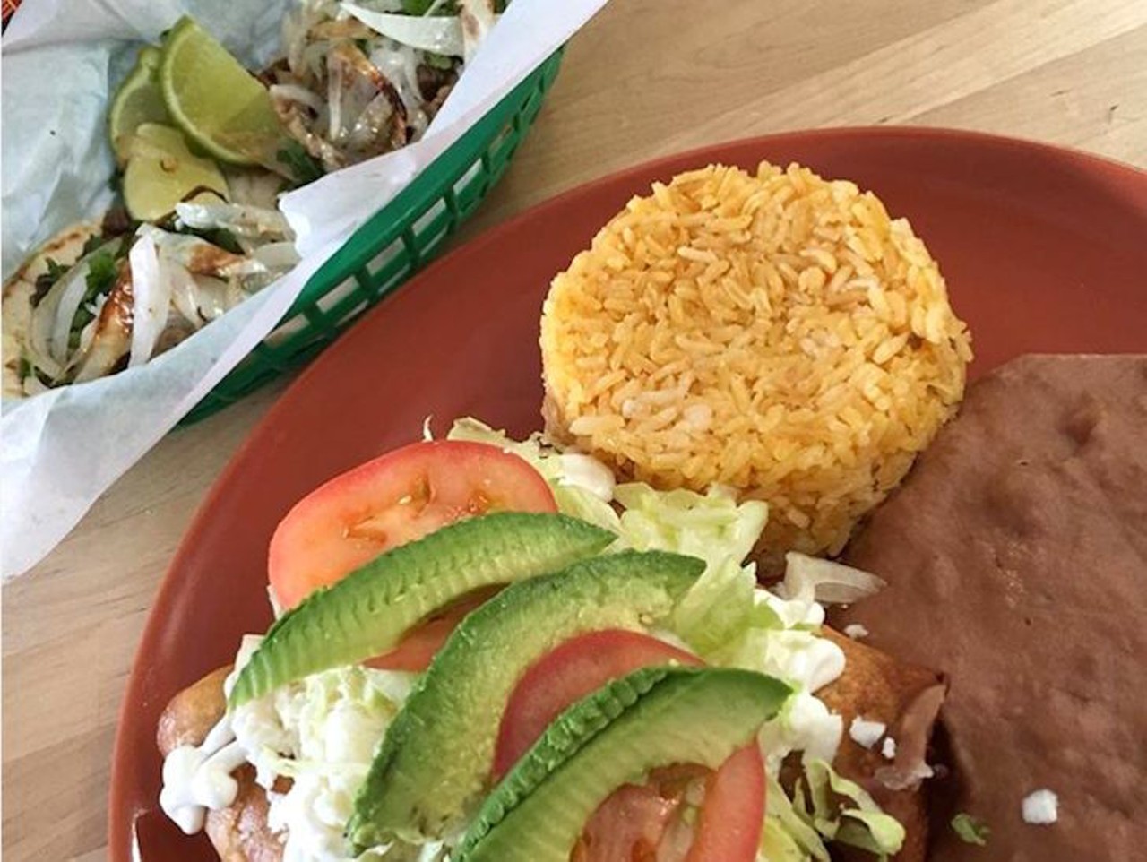 Las Cazuelas
4024 S. Conway Road, 407-250-4608
Tucked away in this Conway grocery store is the Las Cazuelas restaurant. Add on a hearty side order of rice and beans to your $1.75 taco order to complete the experience.
Photo via casey_sliwastudios/Instagram