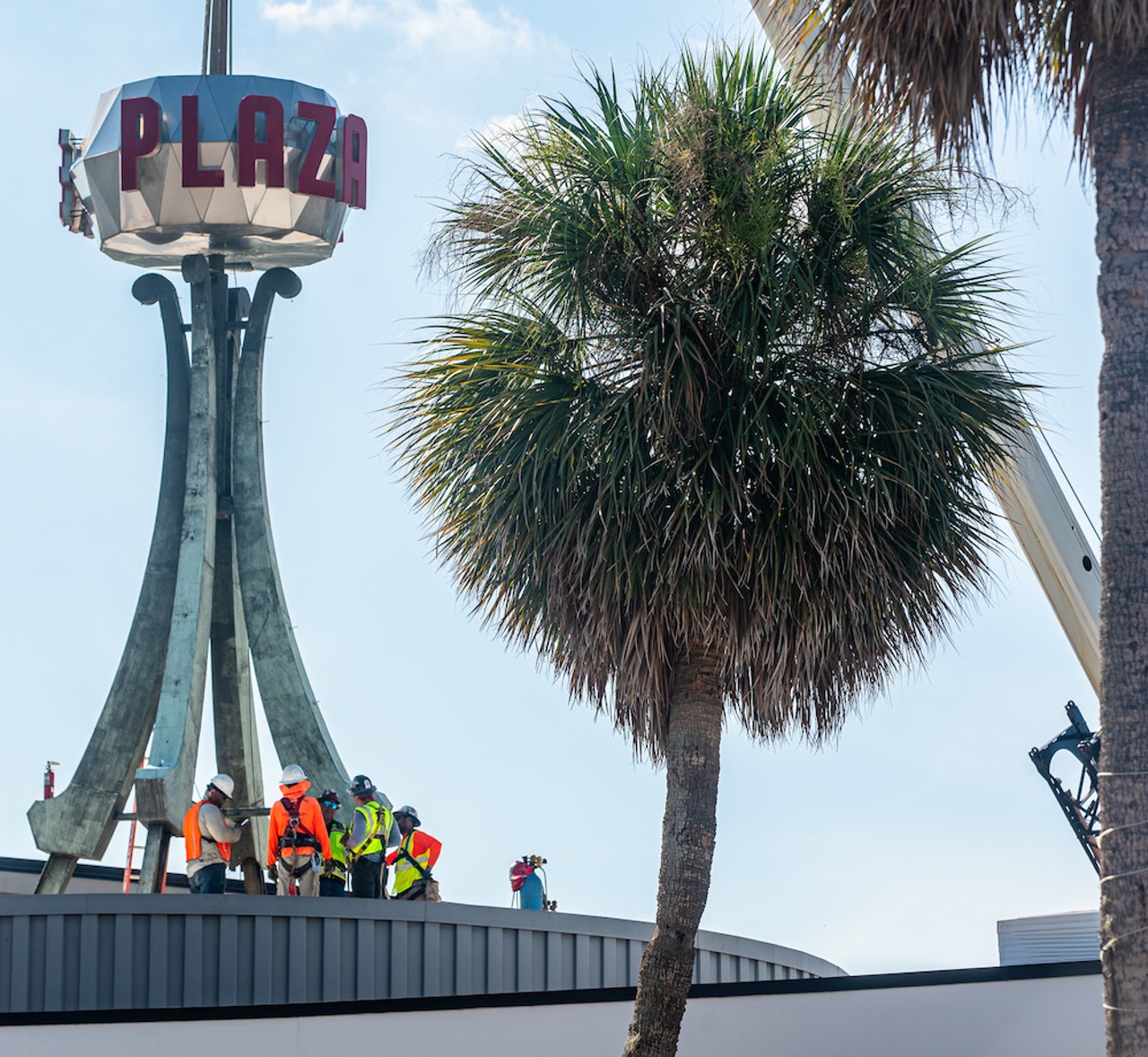 Historic Plaza Live spire removed, more changes to come during renovation
