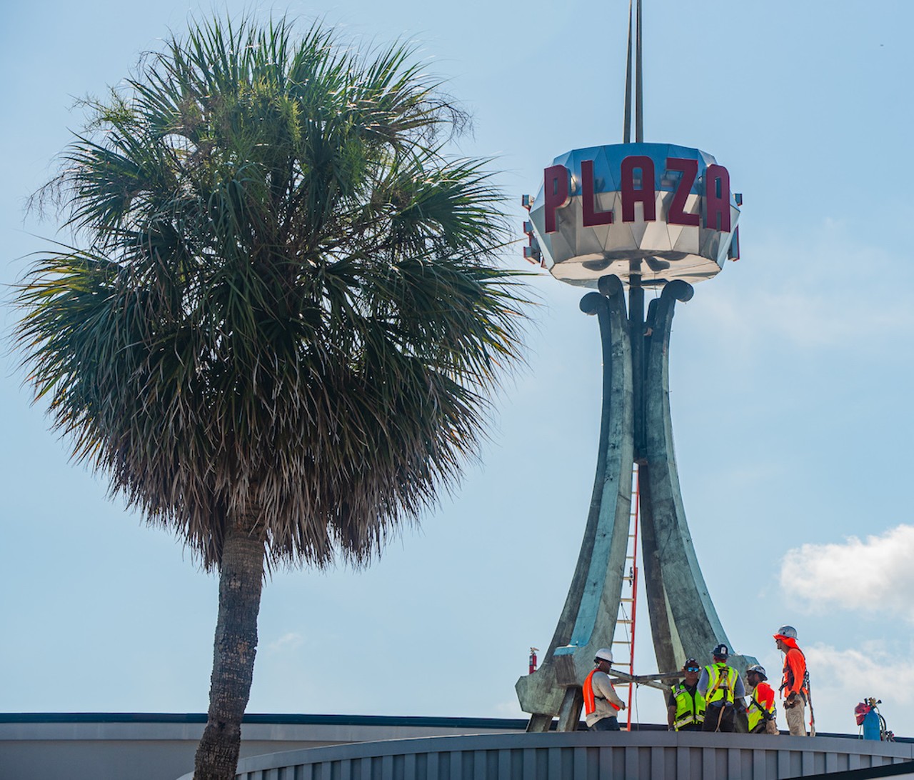 Historic Plaza Live spire removed, more changes to come during renovation