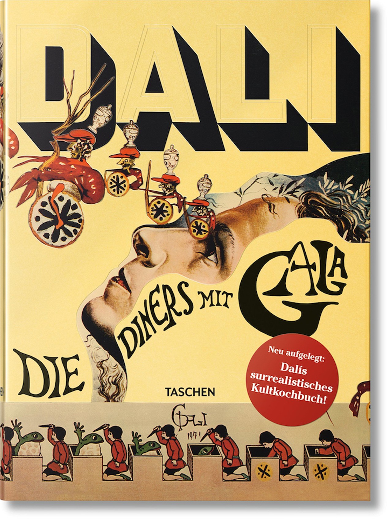 Dal&iacute;: Les D&icirc;ners de Gala, by Salvador Dal&iacute; (Taschen, 320 pages)
Taschen's reprint of this most-sought-after classic answered years of fervent prayers from collectors unwilling to pay upward of $350 for even a tattered old copy. Grotesque, erotic, fantastic.