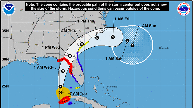 Idalia strengthens to hurricane, expected to intensify before making landfall in Florida
