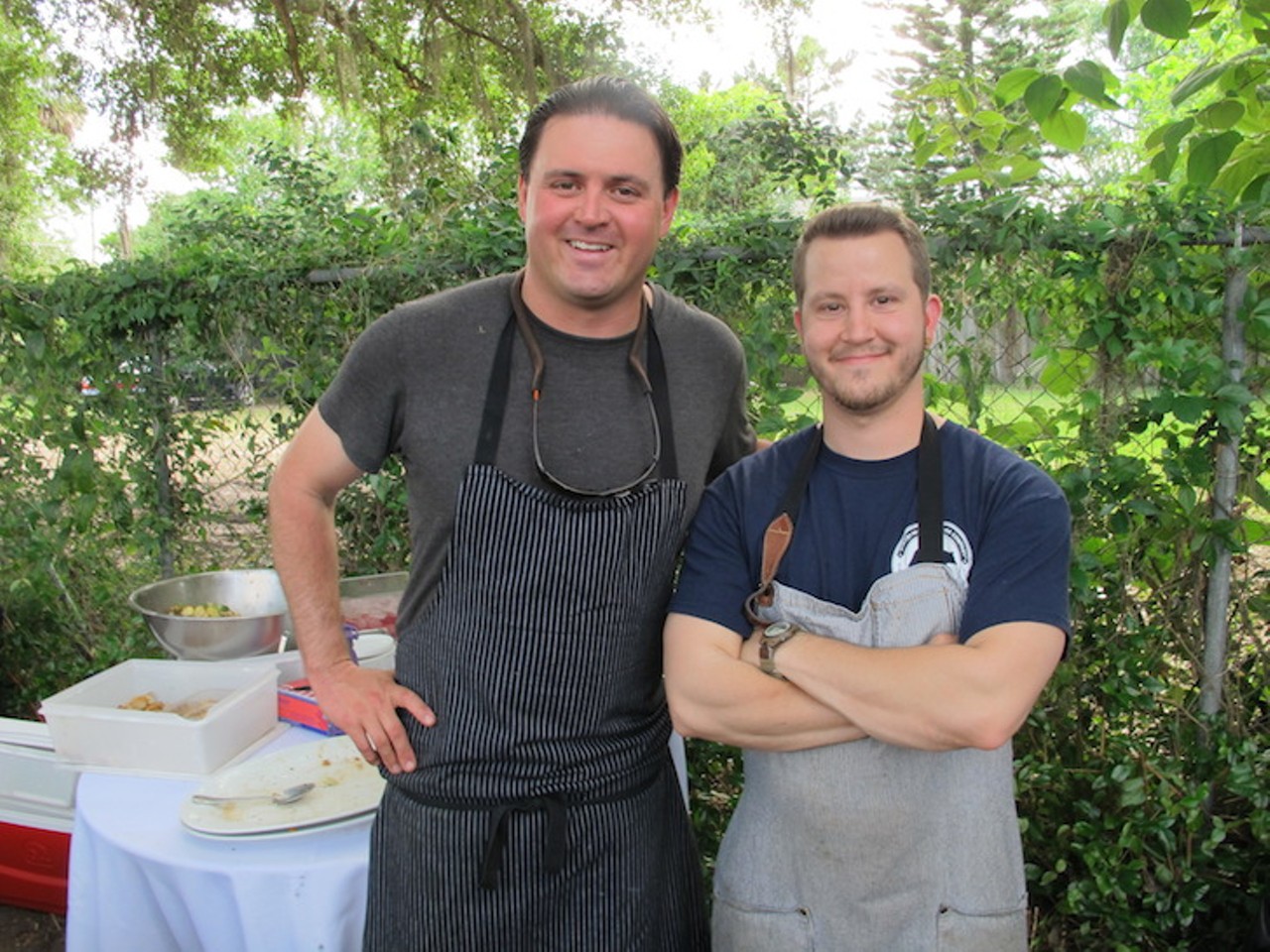 Chefs James Petrakis and Austin Boyd