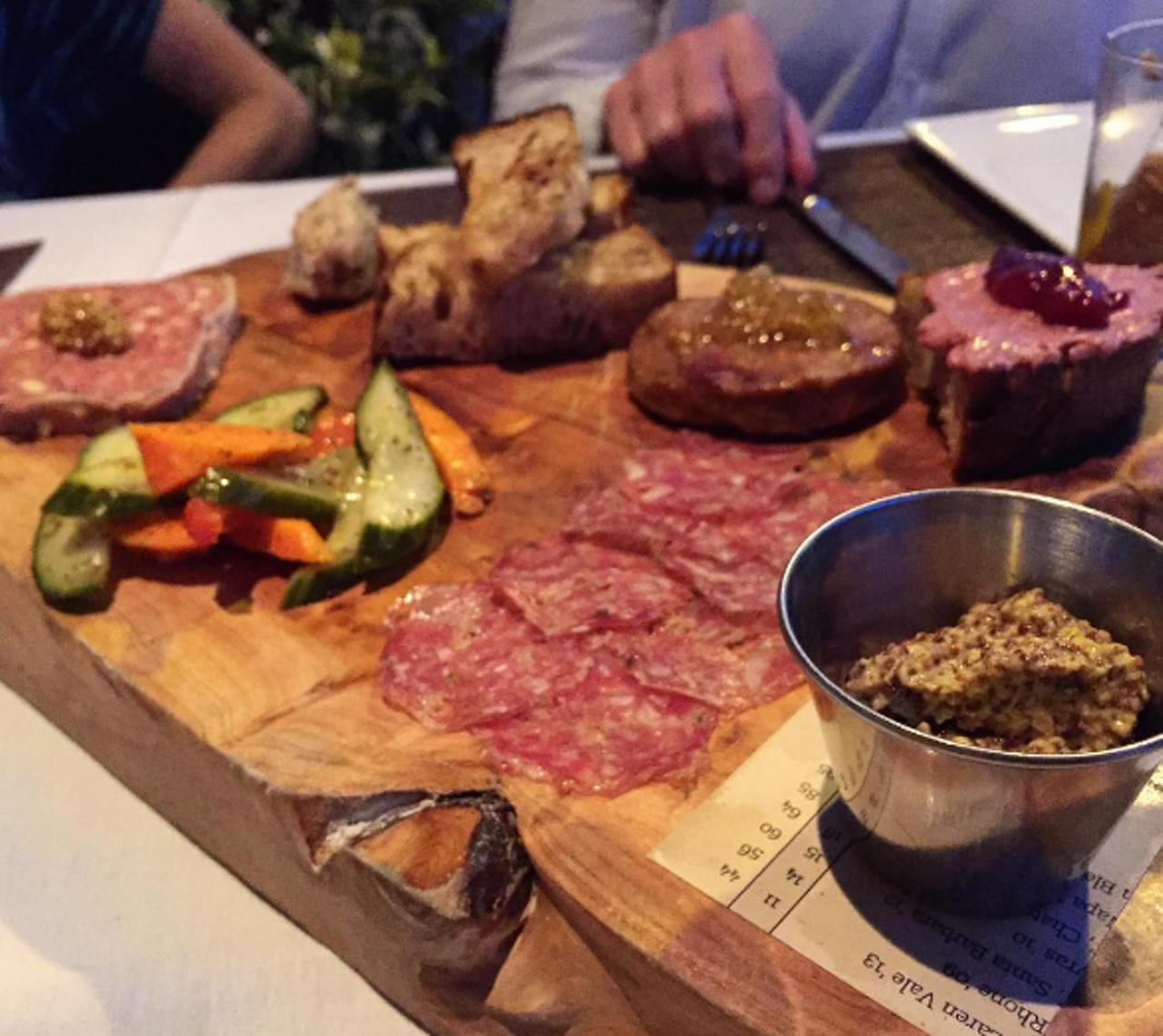 Charcuterie platter from The Ravenous Pig
1234 N. Orange Ave., 407-628-2333
Housemade cured meats, terrines, rillettes, pickles, jams and crackers on a wooden board. Selections rotate with the kitchen&#146;s whim, but it&#146;s always perfect for sharing.
Photo via slade5/Instagram