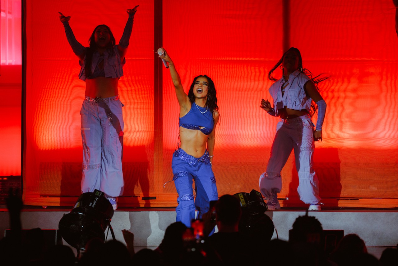 Latin music sensation Becky G kept the energy high at the Hard