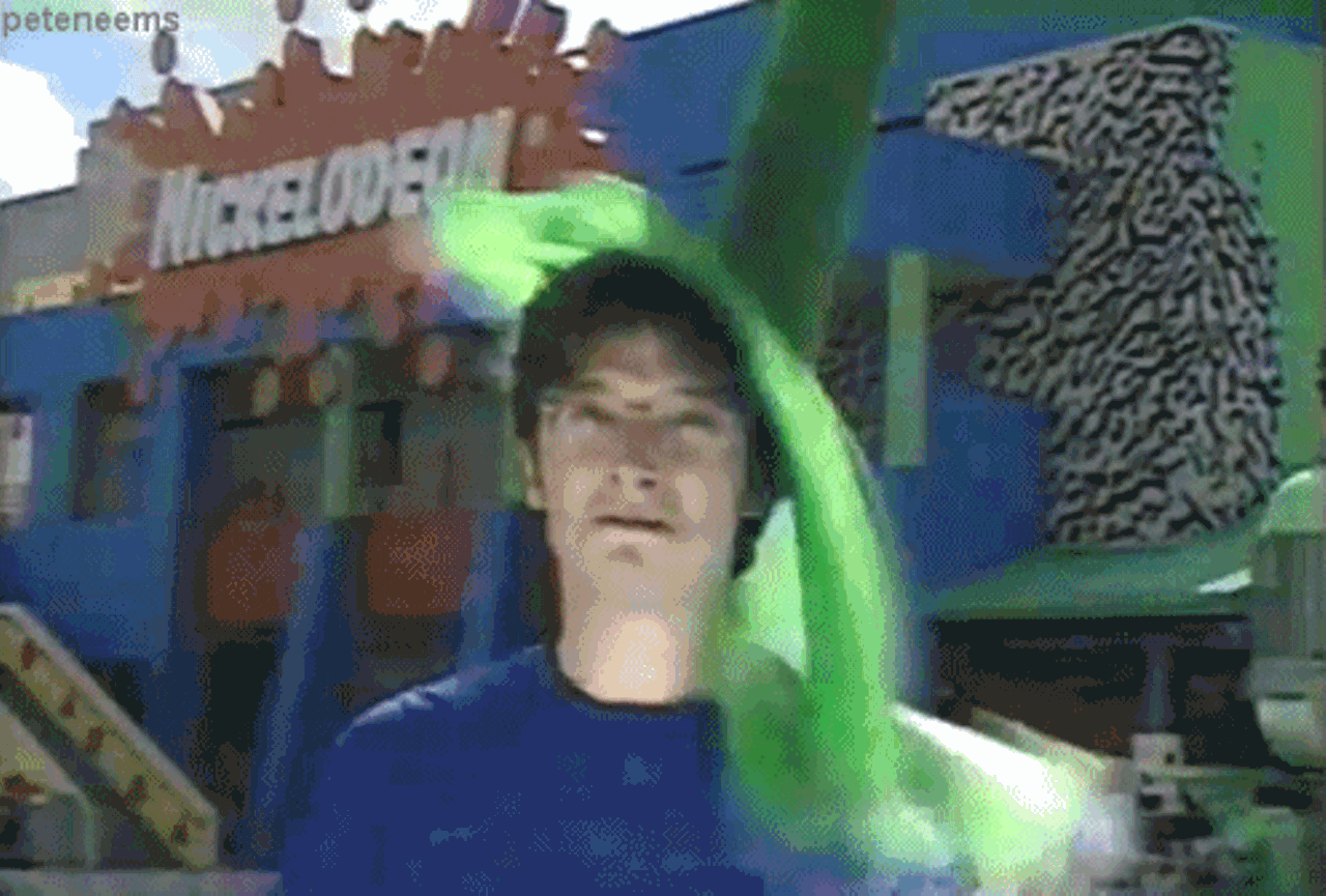 At one time, getting slimed was many kid's ultimate dream.via