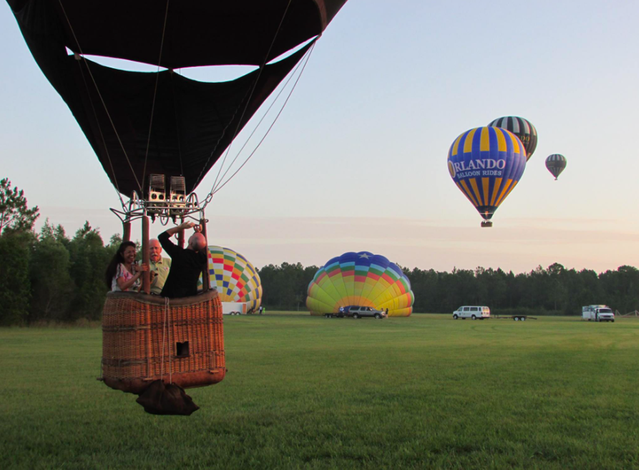 Hot air balloon ride
12375 FL-535, Orlando
This one's for the Orlandoan thrill seeker in all of us. Visit one of Central Florida's many hot air balloon locations and get really, really high for a sunset skyline ride.