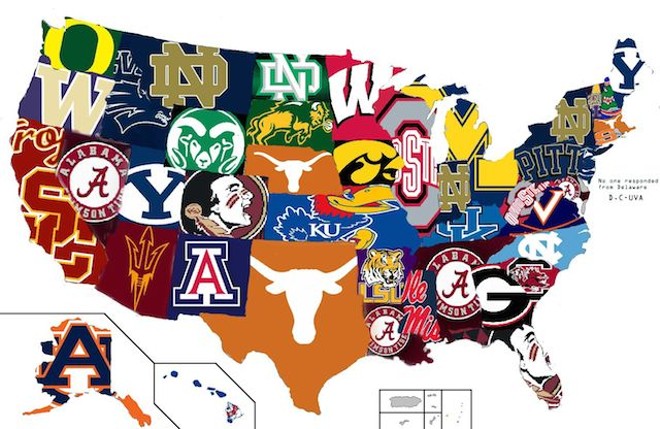 MAP: One poll's take on the most hated teams per every state 