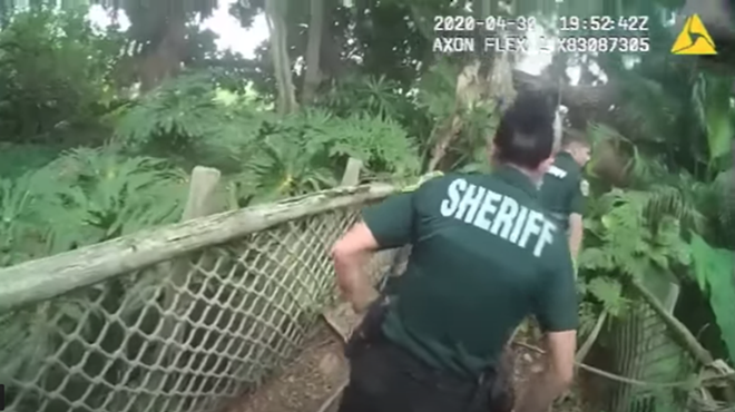 Video footage released of hunt for man camping at abandoned Disney theme park